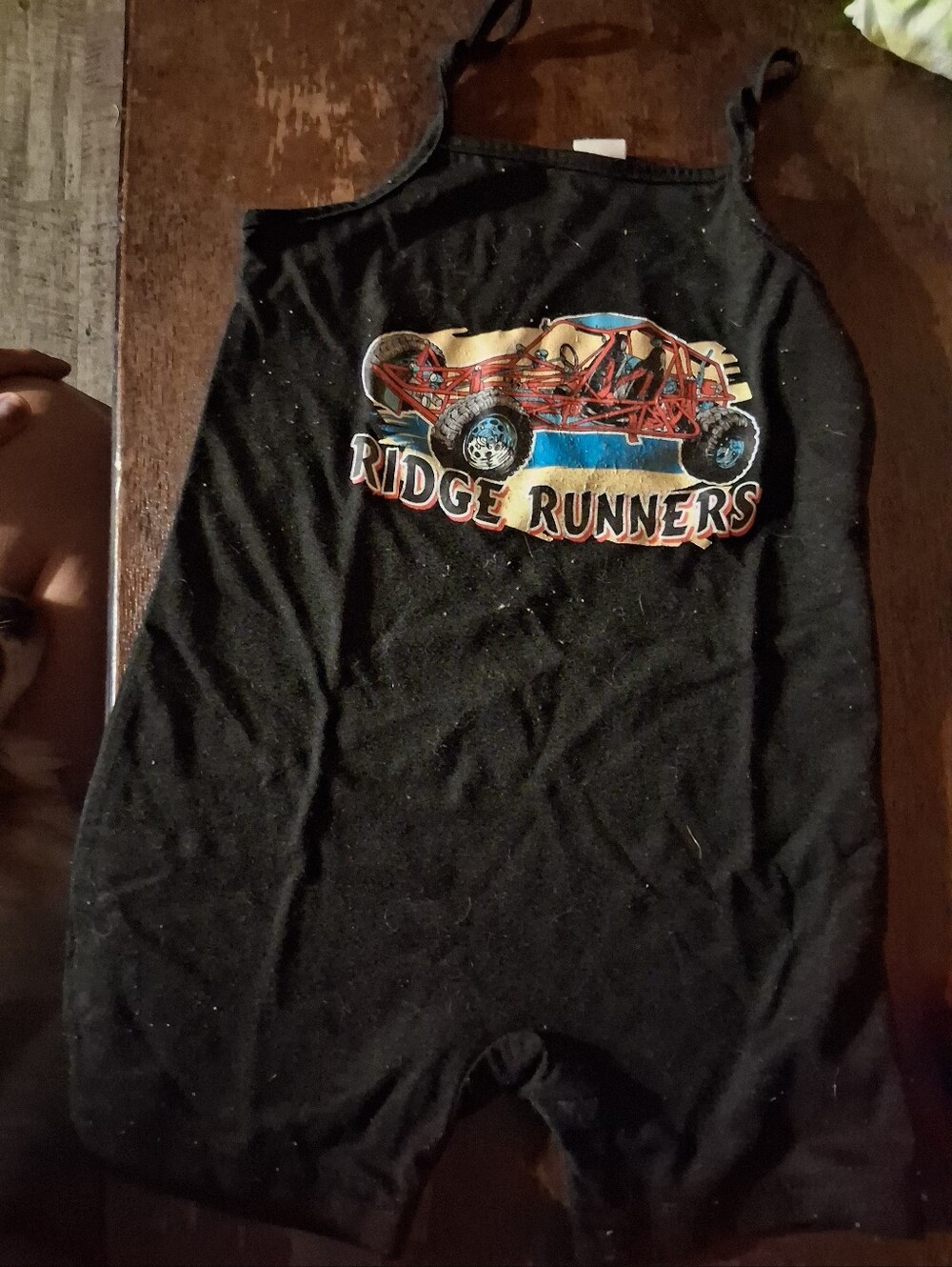 Black Kids Tank Romper